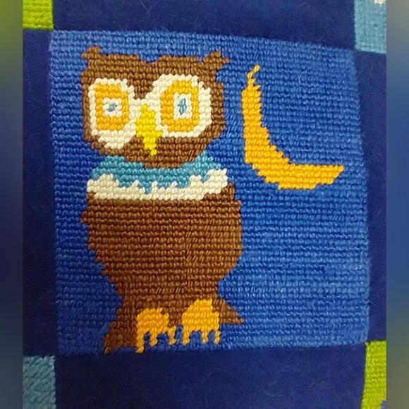 HANDMADE BLUE VELVET ACCENT PILLOW - Picture 5 of 6